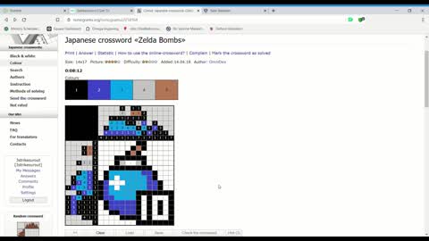 Nonograms - Zelda Bombs