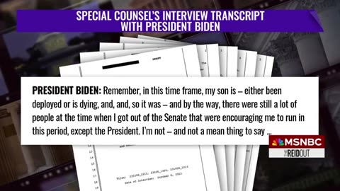 Biden memory issues were a lie_ probe transcripts and special counsel Robert Hur testimony show