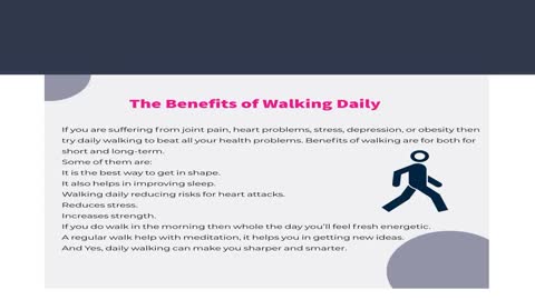 Frank Dilullo: Walking Improve Your Health