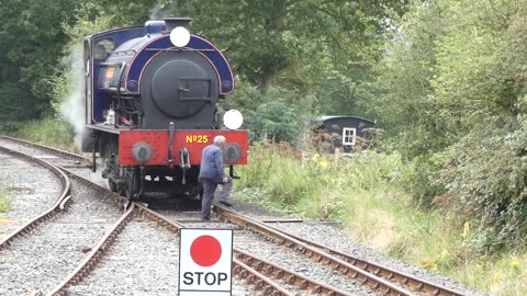 Northiam Engine Reversing At Bodiam Station, East Sussex August UK 2021