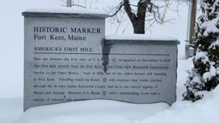 Historical marker. Fort Kent Maine