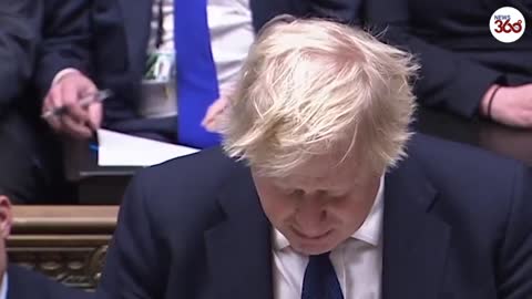 Boris Johnson condemns 'blood-stained aggressor' Putin