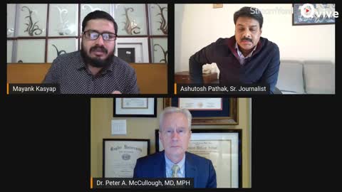 Dr Peter McCullough Live on QVIVE once again _ INDIA DEBATES WITH ASHUTOSH PATHAK 17 mar 2022