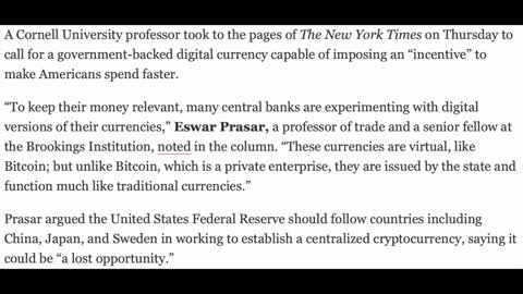 NYT Defends Fed-Backed Crypto