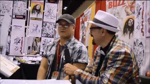 60 second video clip of an interview we did with illustrator/comic book artist Aldrin Aw (Buzz)