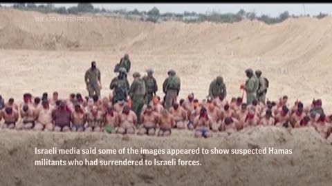 Video shows Palestinians detained in Gaza Associated Press