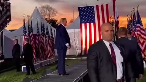 President Donald Trump Showing Off His Dance Moves In Ohio