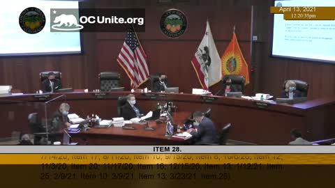 OC Board of Supervisors Meeting April 13