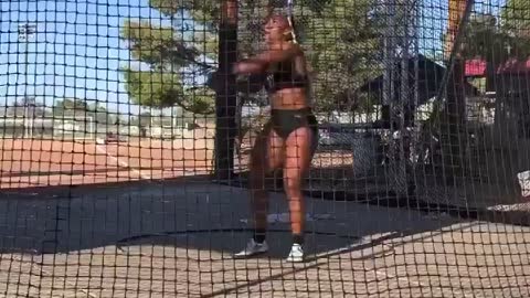 U.S. hammer thrower turns back to flag during anthem after qualifying for Olympics