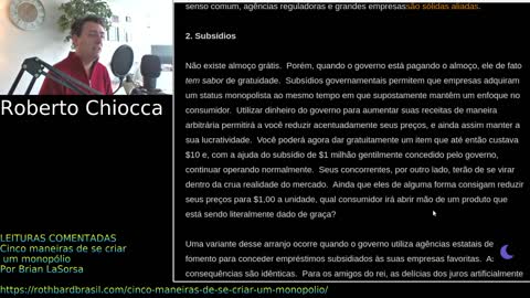 #5 Leituras comentadas - Cinco maneiras de se criar um monopólio