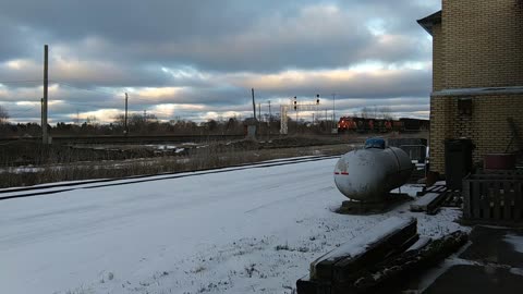 CN Evening Westbound at 32nd in Port Huron