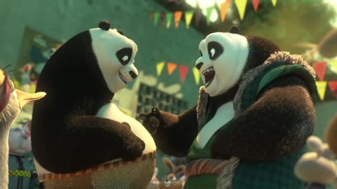 Po's Real Dad Scene - Kung Fu Panda 3 (2016) - Clips City