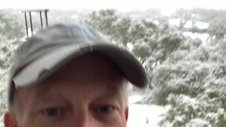 Snowing in Austin,Texas