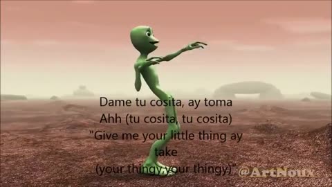 dame tu cosita lyrics translation (allien dance)