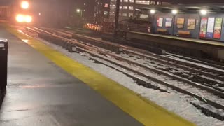 NJ Transit train action at Metuchen NJ