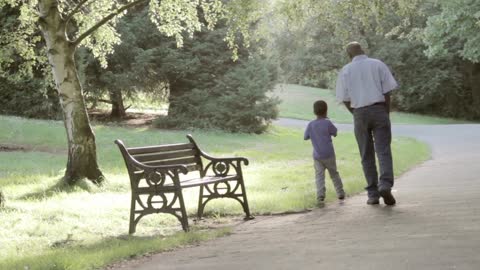 The eyes of the fathers take care of the children