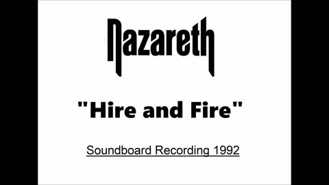 Nazareth - Hire And Fire (Live in Regensburg, Germany 1992) Soundboard