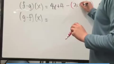 How to subtract functions (f-g)(x) vs (g-f)(x)… order matters!