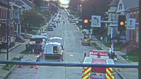 Home explodes from gas leak, moment caught by a traffic camera