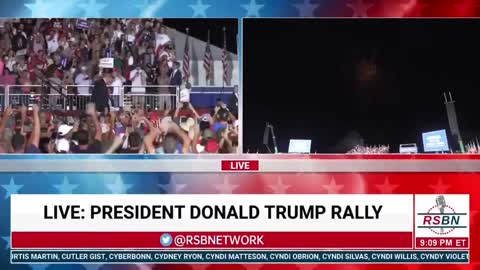 Fireworks Show at Trump Rally