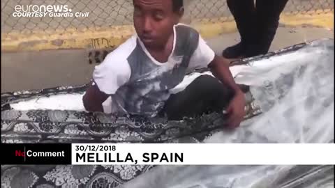 Spanish police discover migrants hidden in mattresses