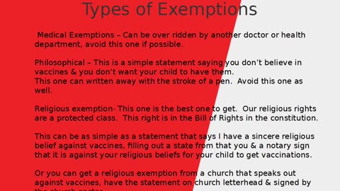 Vaccine Exemptions for Work & School