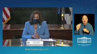 Kamala Harris and disability rights leaders introduce themselves using their pronouns