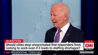 Biden Says Police Should Be Fired For Not Complying With Vaccine Mandates