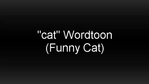 Incredible easy way! How to turn Words Cat Into a Cartoon Cat. Step by step for kid