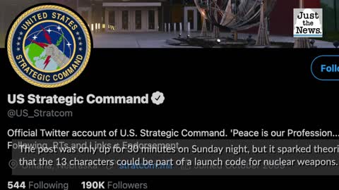 Bizarre tweet From U.S. Strategic Command spawns panic about nuclear codes