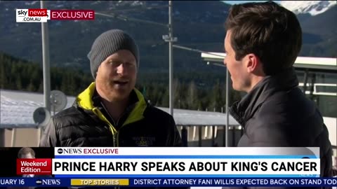 Sky News Australia - Prince Harry speaks about King Charles' cancer diagnosis