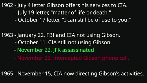 Amendum (Addendum) To When Did Richard Gibson Start Working For The CIA?