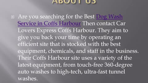 Best Dog Wash Service in Coffs Harbour