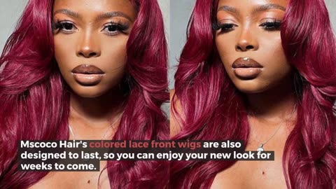 Transform Your Look with Mscoco Hair's Colored Lace Front Wigs