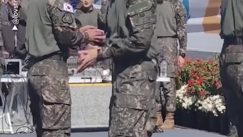 Kpop stars enlisted in army go viral