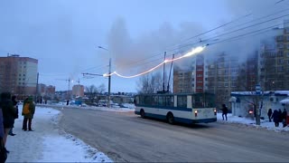 Transmission Line Catches on Fire