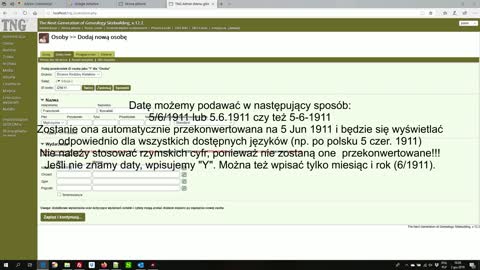 Jak dodać nową osobę do drzewa genealogicznego (Genealogia Polska)