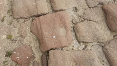 Roman Bridge stones of trachyte and limestone