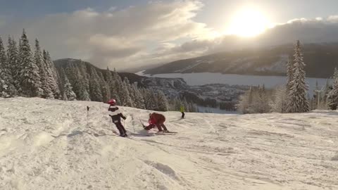 Ski Dad's Playful Joke Goes Wrong