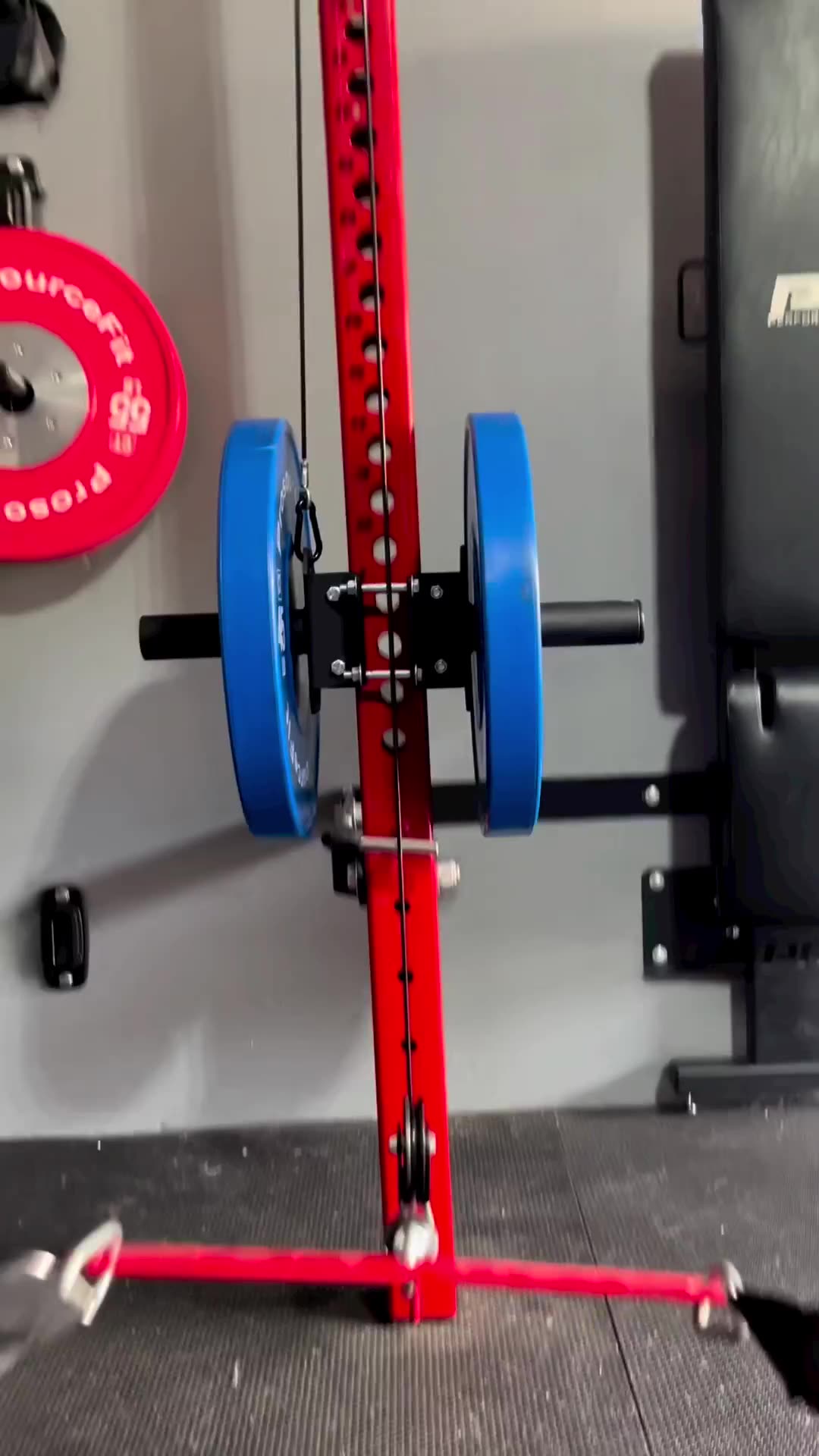 Diy power rack discount cable pulley system