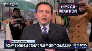 ‘Let’s Go Brandon’ Flag and Protestors Interrupt MSNBC Coverage