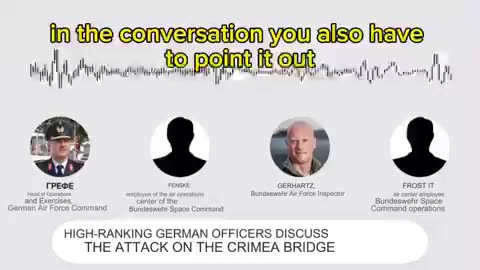 Geheimdienst - Offiziersgespräch Deutschland Sprengung Krim Brücke