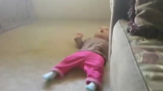 Adorable toddler is future drama queen?