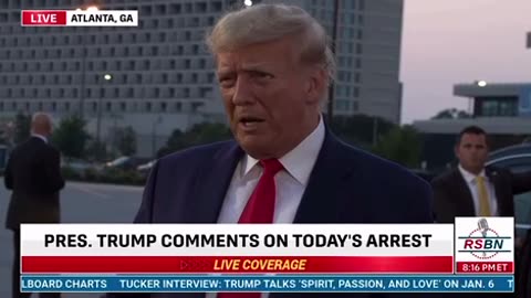 Trump Arrested in station for 17 minutes