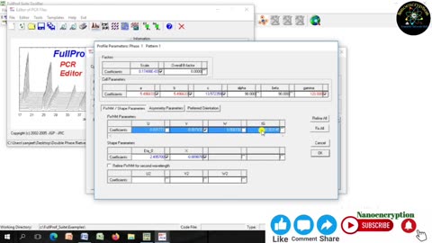 How to do complete Rietveld Refinement of Double Phase BiNaTiBaTiO3 material via FullProf Software