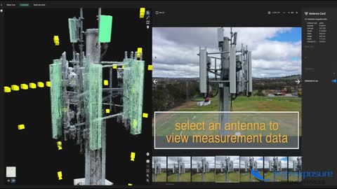Mobile Tower 3D Model Drone Inspection