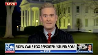 Peter Doocy Responds to Biden Calling Him a ‘Stupid Son of a B****’