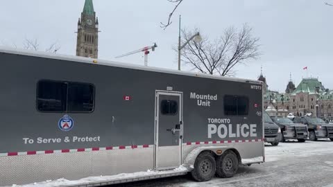 Ottawa: Trudeau's Tyranny Convoy arrived to suppress freedoms & install dictatorship