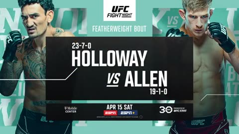 Max Holloway vs Calvin Kattar - FREE FIGHT - UFC Kansas City
