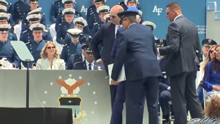 Biden Faceplants On Stage During Air Force Graduation Ceremony (VIDEO)